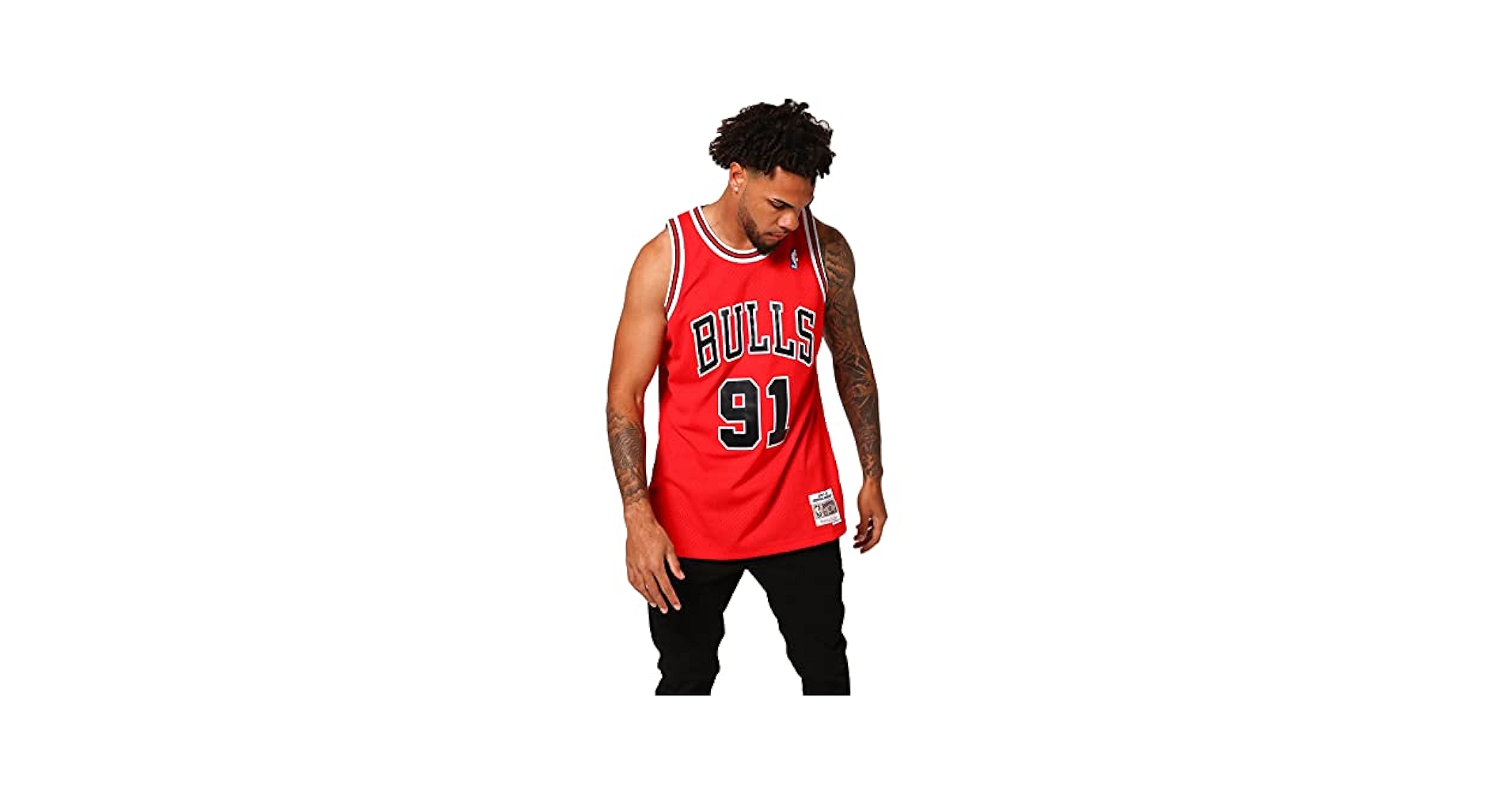 Amazon.com: Mitchell & Ness NBA Swingman Road Jersey Bulls